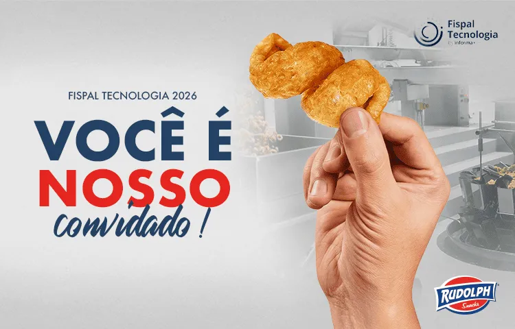 Rudolph Snacks apresenta soluções para impulsionar marcas no mercado de snacks na Fispal Tecnologia 2026